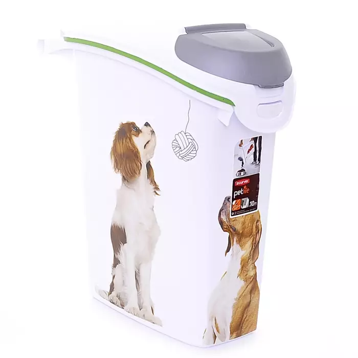 Контейнер для корма Curver PetLife  Собачьи новости  на 10кг/23л, 23*50*50см 18593 - фото 8709