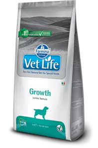 Сухой корм FARMINA VET LIFE GROWTH для щенков диета при нарушениях роста и развития