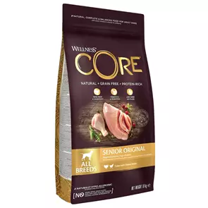 Беззерновой сухой корм WELLNESS CORE для пожилых собак с индейкой и курицей (Senior Turkey/Chicken)