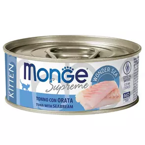 Консервы MONGE для котят из тунца с дорадо Supreme kitten