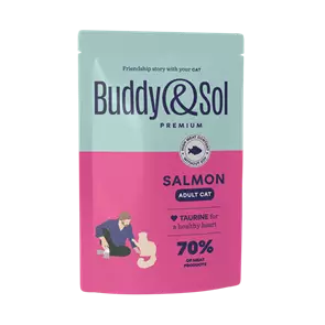 Пауч Buddy&Sol для взрослых кошек Рыба в соусе ADULT CAT SALMON BS352